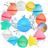 Boules magnétiques Jeux Jouet Eau Splash Remplissage Réutilisable Été Ballons rechargeables Bombe Balle Auto Adultes Silicone Rapide Enfants Fo Rtwgs