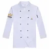 hommes Cake Shop Café Pâtissier Costume Français Restaurant Hôtel Chef Uniforme Cuisine Cantine Cuire Travail Lg / Veste à manches courtes n5eM #