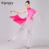 Yeni Klasik Dans Kostümü Yetişkin Kadın Fan Dans Şemsiye Dans Performans Giyim Etnik Kostümler T1EA#