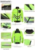 Vestes de cyclisme WOSAWE veste de pluie de cyclisme haute visibilité maillot multifonction route vtt vélo coupe-vent manteau de pluie à séchage rapide coupe-vent 24329