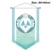 90x60cm Genshin Impact Anime Banner Flag Game Curtain Hanging Cloth Poster Cosplay Party Decor KTV Flag Cartoon Gifts 240327