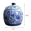 Storage Bottles Ceramic Flower Vases Glaze Decorative Ancient Chinese Style Temples Jar Storages Blue White Porcelain Ginger Jars Party