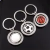 Porte-clés Porte-clés Souvenirs Balle Porte-clés Badminton Football Basketball Bague Charme Hommes Femmes Modèle Cadeaux Bijoux De Mode Chaîne Dhrmh