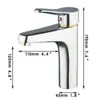 Bathroom Sink Faucets JIENI Luxury Golden Chrome Brass Deck Mount Grifos Simple Design Wash Basin Vessel Tap Mixer Faucet