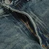 Uprakf Streetwearリッピングジーンズポケットデニムパンツカジュアルパンタレスストリートウェアベーシックハイストリート配布Q185＃