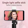 Selfie Monozod Telefon komórkowy Stripod Bluetooth zdalne bezprzewodowe selfi ptak telefonu stojak z urodą wypełniając światło dla iPhone'a Huawei 24329