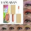 HANDAIYAN vloeibare oogschaduw 12 kleuren glittershimmer waterdicht blijvend pigment metallic satijnen oogmake-up