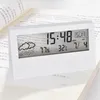 テーブルクロック熱熱器のデジタル目覚まし時計クリエイティブ天気テペラチュアカレンダーLEDディスプレイエレクトロニック