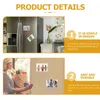 Frames 8 Pcs Po Bag Magnetic Sleeves Picture Wall For Refrigerator Pvc Magnets