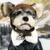 Dog Apparel Clothes Autumn Winter Thickened Trendy Black Coat Small Teddy Schnauzer Bichon Pomeranian Leather PC2504