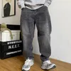 Amerikaanse Streetwear Ripped Skateboard Jeans Voor Mannen Hoge Kwaliteit Vintage Rechte Been Denim Cargo Broek Harajuku Broek Mannelijke g624 #