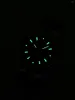 Наручные часы 2024 мужские женские черные автоматические механические часы с сапфировым стеклом зеркало кожаные подарок