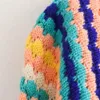 Unizera 2023 Automne/Hiver Nouveau produit Femme Nouveau Fi Casual Lâche Multi couleur Crochet à main Pull Cardigan Manteau 47Sl #