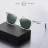 LM Mujeres Retro Gafas de sol polarizadas al aire libre para hombres Moda Transparente Coreano Cuadrado Conducción Gafas de sol Unisex UV400 240329