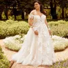 Abiti sexy urbani RODDRSYA Pastrol Wedding Nuovo 2023 maniche lunghe scollo a V cerniera posteriore abiti da sposa classico a-line tulle abiti da sposa yq240329