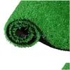 Decorative Flowers Wreaths Outdoor Artificial Lawn Carpet Plastic Balcony School Green Cesped Jardin Exterior Garden Decordecorativ Dhp3M