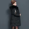 women's Winter Coat Down Cott Jacket Middle-Aged And Elderly Cott-Padded Tops Mother Fi Coats Hooded Thick Warm Parkas E90Z#