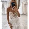 Lakshmigown Lace Boho Wedding Dr Off The Shoulder 2024 Robe de Mariee Civil Bridal Beach Wedding Clowns Löstagbara ärmar B5GE#