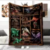 Animal Dragon Blanket 울트라 경량 소프트 플러시 플러시 소파 침대 소파 사무실 선물 240326