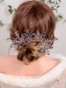 clássico vintage roxo cristal boêmio headdr jantar festa pinos de cabelo banquete casamento nupcial accories h5bx #