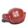 Tea Pets |ore Purple Sand Pet Ferro Tortoise Small Place Fortune Dragon Accessories For Her Table Decoration