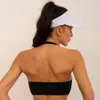 Lu Align Scrunch Tanks Stretchy Women Soft Halter Neck Running Bra Solid Color Summer Ny utomhusövning Sport Yoga Bra Lemon Sports 2024