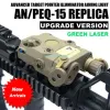 Scopes Tactical AN / PEQ15 Sniper Rifer Green Laser With White LED FOLKELLAGNE TORCH IR Illuminateur pour 20 mm Picatinny Rail AR15 Arisoft Hu