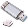 Другие накопители USB Flash 3 в 1 Usb30 Type C Otg Pen Drive 32 ГБ, 64 ГБ, 128 ГБ, высокоскоростные флэш-накопители8741891, прямая доставка, Comp Otkjh