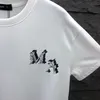 Sommer Luxurys Damen Herren T-Shirts Designer Kleidung Lose T-Shirts Tops Mann Casual Street Graffiti Shirt Sweatshirt Kurzarm T-Shirts Offs WhiteK6