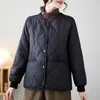 2023 Ny Autumn Winter Solid Color Jacket for Women Cott Casual Parkas Japanese Korea Style Short Coat Tops Fi Clothes M0fz#