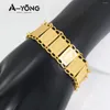 Charm Armbanden AYONG Dubai Goud Kleur Voor Vrouwen 18 k Plated Arabische Bruid Bruiloft Bloem Armbanden Afrikaanse Sieraden Geschenken