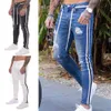 stripes for Jeans Bike Skinny Jeans Men Stretch Denim Trousers Elastic Waist Big Size European M-3XL Casual Sandbeach Men Pants T1vw#