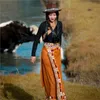 tibetansk stil wrap kjol kvinnor rem retro etniska kläder m8vs#