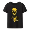 Flamme Skull Head Punk Imprimer T-shirt Femmes et hommes The Offspring Band Hip-Hop Streetwear Fi Cool Camisetas Plus Size Tops M8Oj #