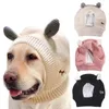 Abbigliamento per cani Cappello di peluche lavorato a maglia antivento per animali domestici Cuffie antirumore Berretto caldo Protezione antirumore Taglio gatto silenzioso Cucciolo invernale Copricapo 5C