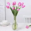 10 szt. 47 cm Bukiet kwiatowy Sztuczny tulipan Fałszywe rośliny Wedding Kwiaty Domowe Dekoracja ciasta 5 dni 240322