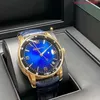 Coleção de relógios de pulso AP 15210OR Novo CODE 11.59 Series Most Beautiful Gradient Blue Dial 18k Rose Gold