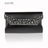 Evening Bags Black Women's PU Bag Bride Wedding Clutch Handbag Party Purse Makeup 915