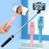 Selfie Monopods 1Pcs Mobile Phone Selfie Stick Mini Remote Control Typec Android Telescopic Portable Folding Selfie Device 24329