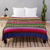 Cobertores lindo serape mexicano e estampa de leopardo cobertor de pelúcia sofá