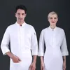 Hotel Kitchen Jacket LG STEEVES Restaurang Women Chef Costume Catering Cook Uniform Bakery Caffe Shop Man Waiter Work Clothes Q3p0#