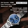 Relojes de pulsera CADISEN 2024 Relojes para hombres Reloj automático de lujo para hombres Japón NH35A Muñeca mecánica 100M Reloj impermeable Hombre