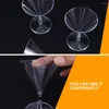 Verres à vin jetables en plastique, 10 pièces, verres à whisky, Bar, tasses à Cocktail, Abs, Verre à Martinis rouge, Cocktails