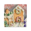 Table Mats Gingerbread House With Roof Deck Ceramic Coasters (Square) Custom Cup Holder For The Kitchen Accessories