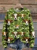 Pulls pour hommes Plstar 3D imprimé série verte ST.PATRICK'S DAY Modèle Ugly Sweater Winter Street Casual Unisexe S-3