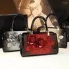 Evening Bags Genuine Leather 2024 Handmade Three-dimensional Flower Ladies Gradient Brightening Face Single Shoulder Crossbody Bag Sac Cc