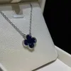 デザイナーブランドvan New Blue Pi de Shi Four Leaf Grass Necklace Bracelet Ten Flower