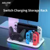 Stands RGB-oplaaddockingstation voor Nintendo Switch Pro Joycon Controller Game Card Storage Rack Stand voor Nintendo Switch OLED