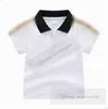 Little boys POLO shirts toddler girls lapel letter printed short sleeve Tops fashion children casual Tees kids designer clothes Z7402