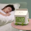 Söt Creative Milk Carton Electronic Alarm Clock för Students Girl Mini Timing Childrens Cartoon Bedroom Wake Up Table Clock 240326